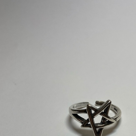 New s925 anarchy pentagram ring - Picture 3 of 11